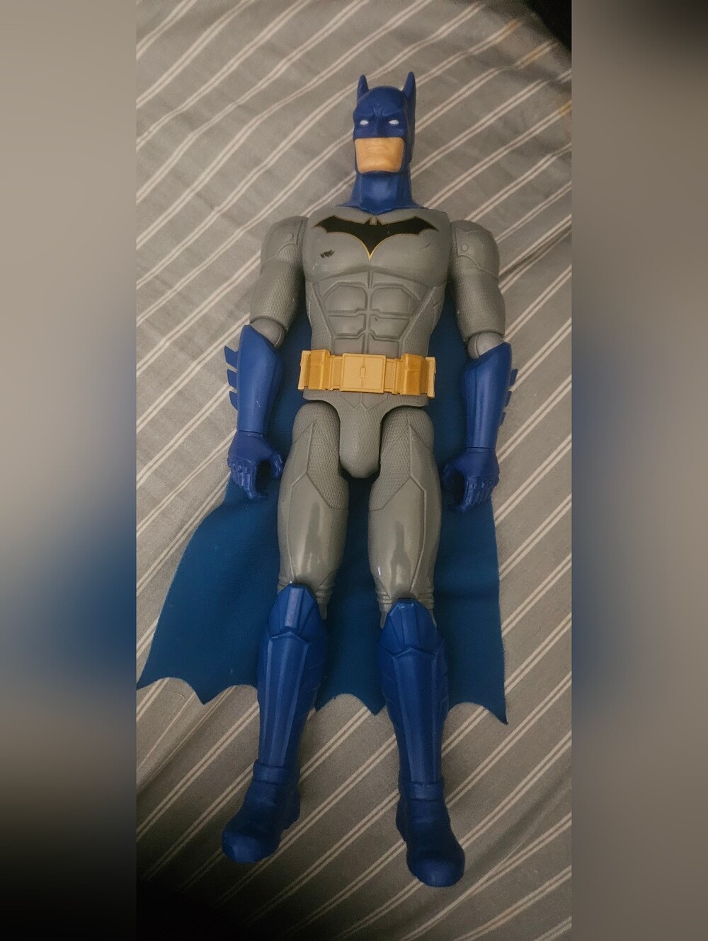Batman Action Figure - Blue and Gray Cape Hero 12in